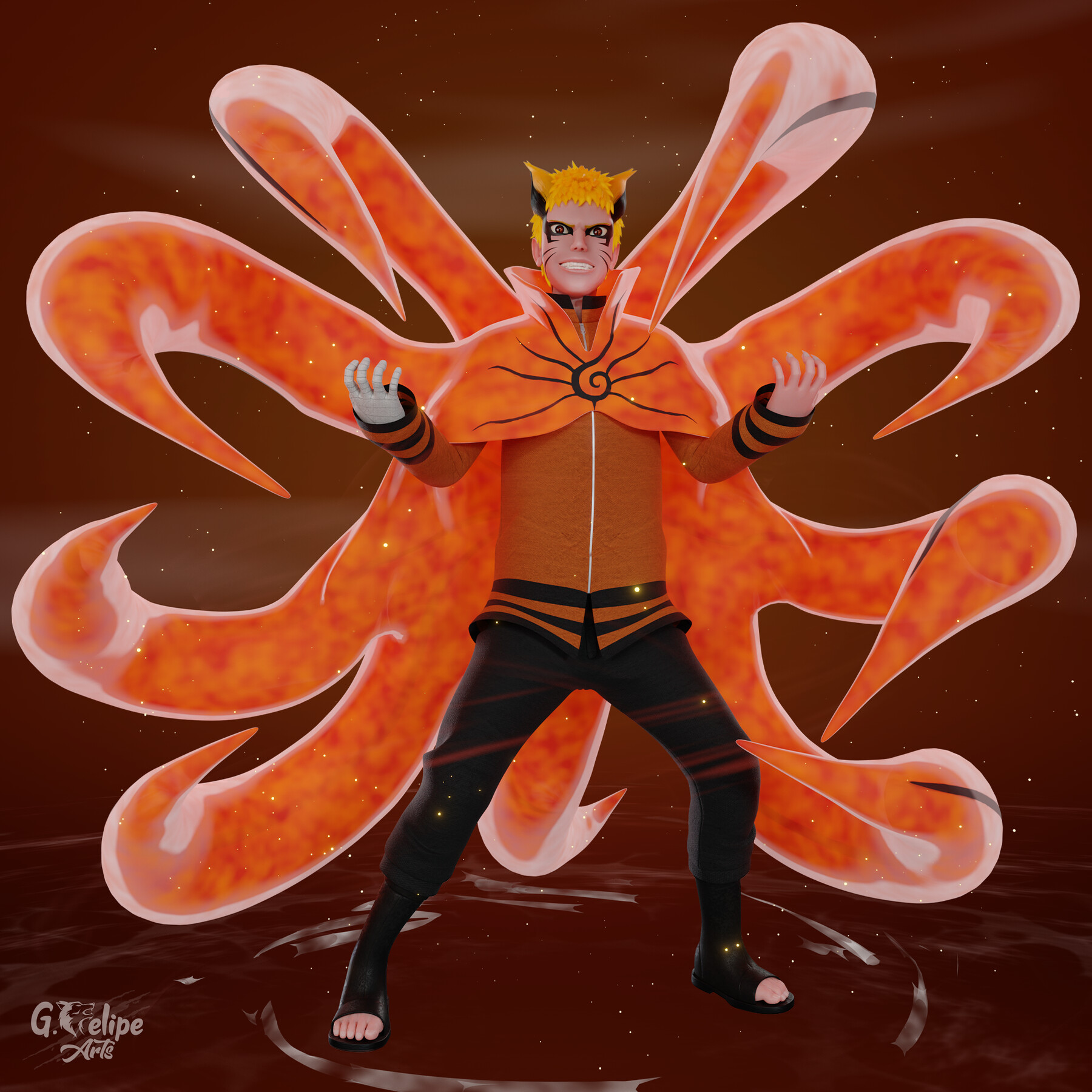 ArtStation - Naruto Baryon Mode | Resources