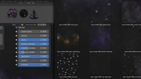 FAST SKY | Endless space shader with custom parameters