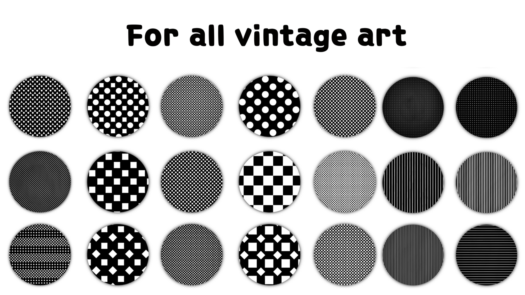 ArtStation 52 Procreate pattern halftone brushes Procreate vintage