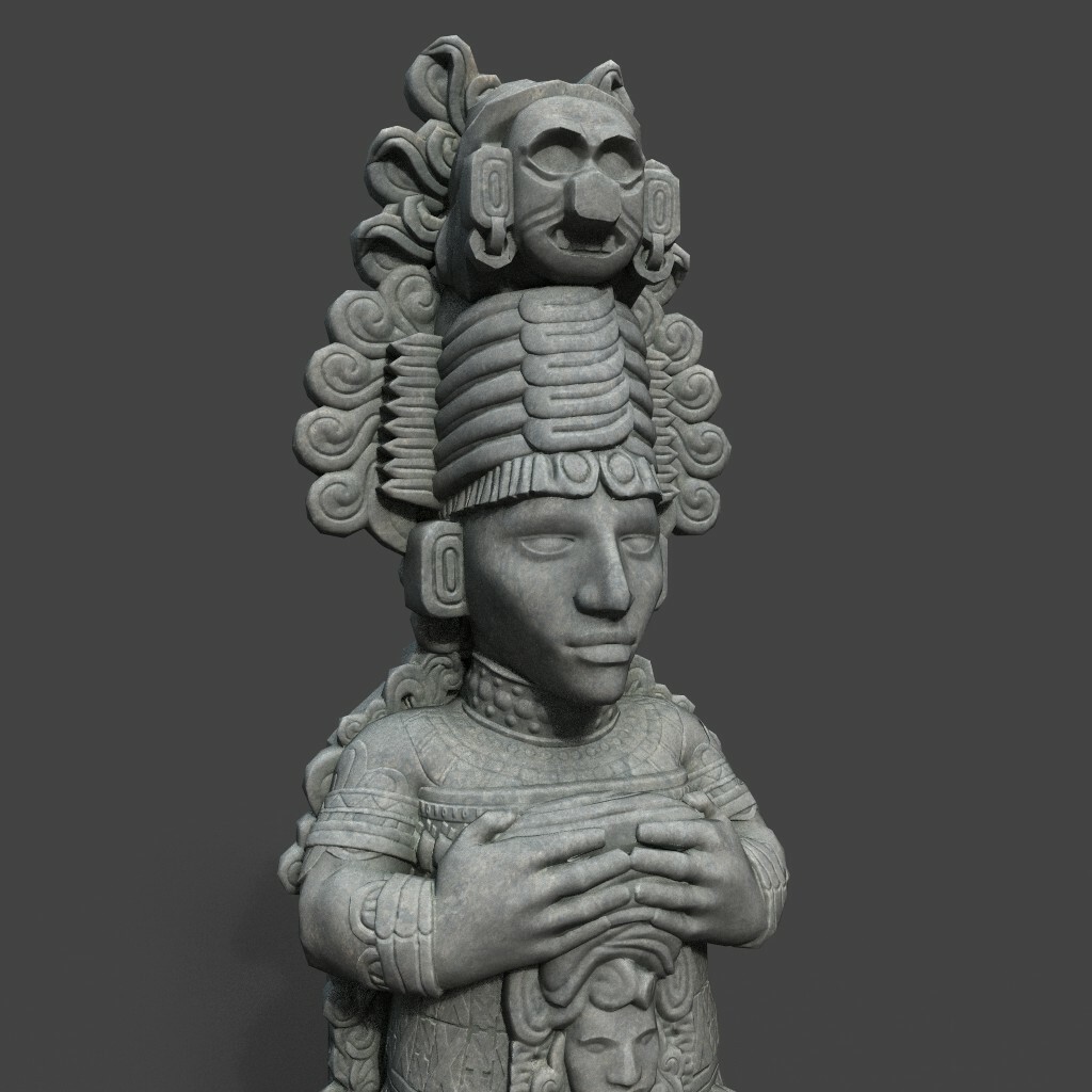 ArtStation - Mayan Inca Aztec Statue 220822 | Game Assets