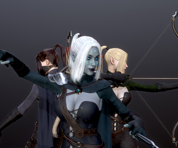ArtStation - Huntresses | Game Assets