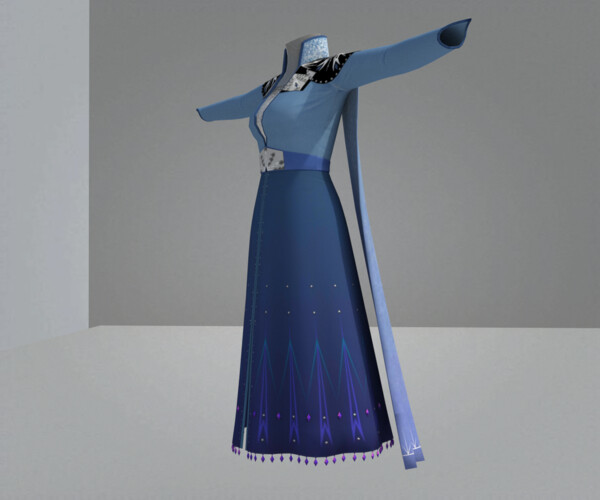starry sky gradient dress  KF90356