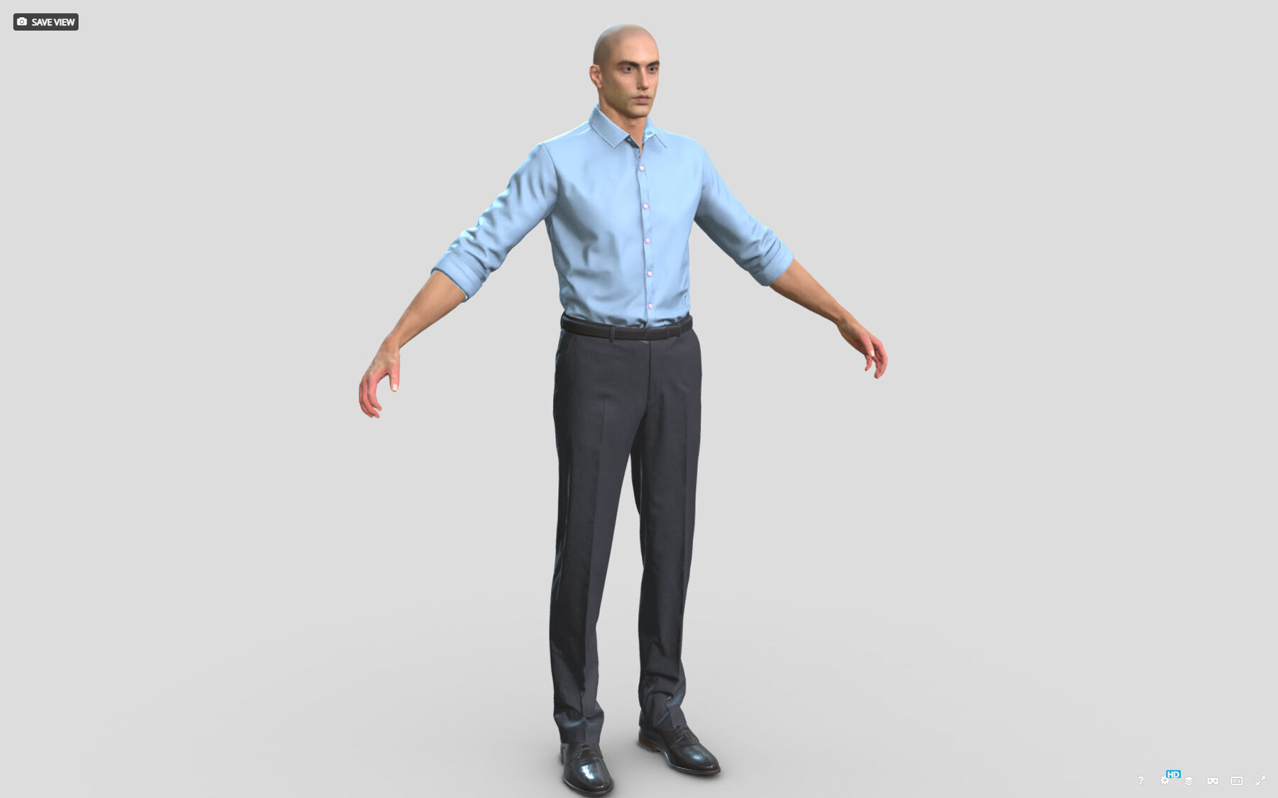 ArtStation - Business man in a Shirt Pants Game Assets low-poly model ...