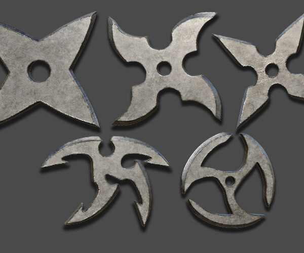 3D model Shuriken Ninja Star CollectionVol 03 VR / AR / low-poly