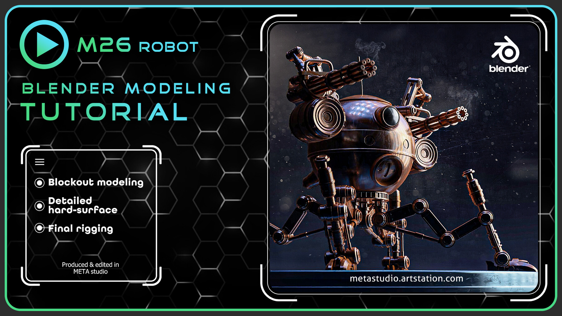 Robot Modeling Tutorial[Artstation]