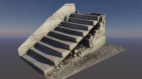 Stone stairs RAW SCAN