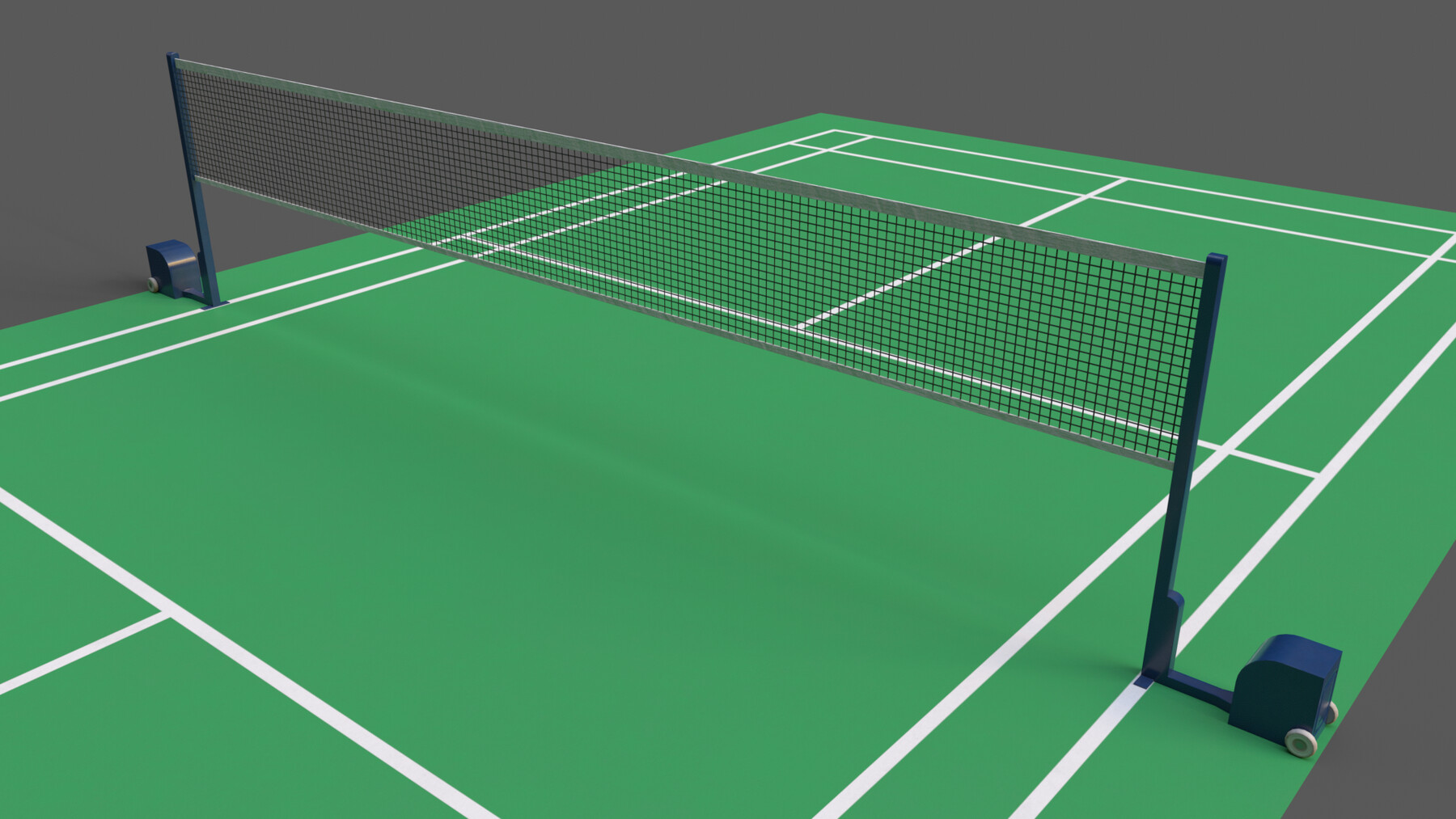 ArtStation - PBR Badminton Court Floor and Net | Game Assets