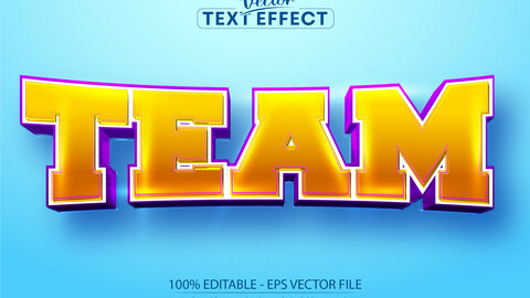 Sport Text Effect, Editable 3d Team And Football Text Style