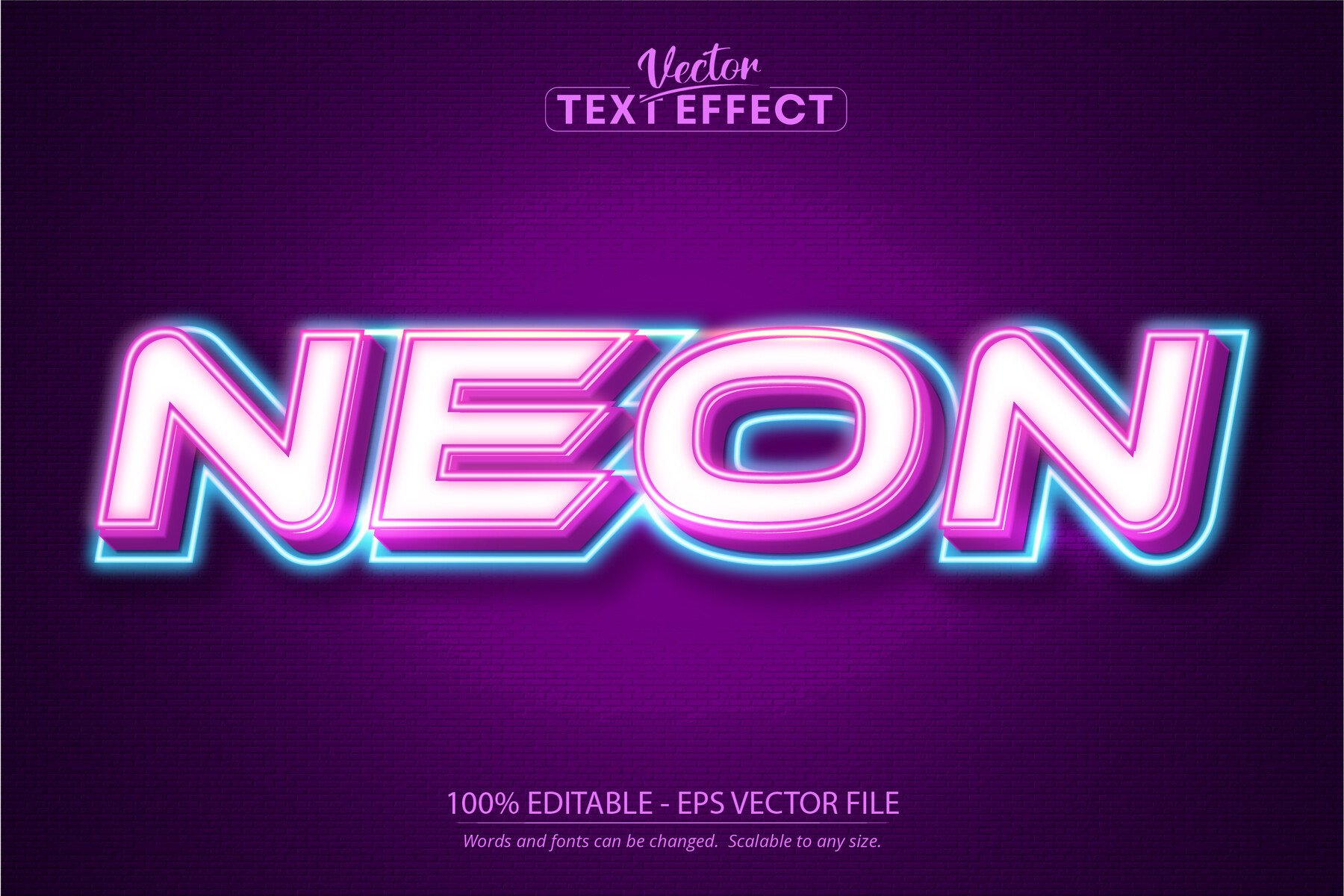 Artstation Neon Light Text Effect Editable Neon Text Style Artworks