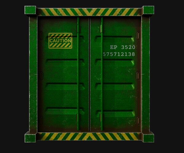 ArtStation Ship Container Game Ready Game Assets