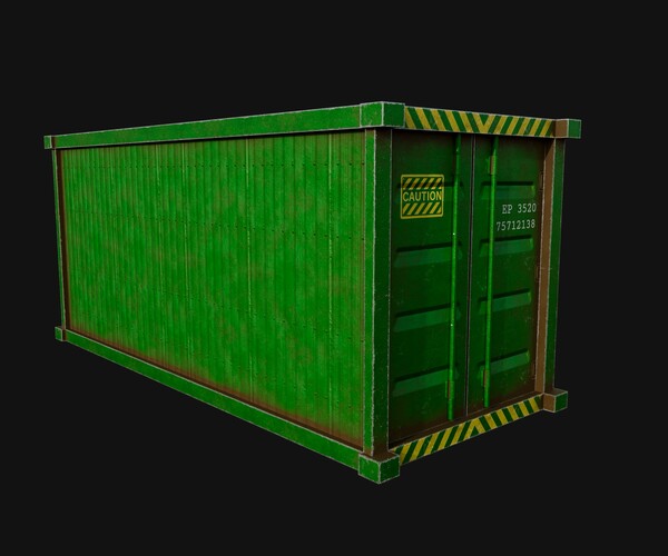 ArtStation Ship Container Game Ready Game Assets