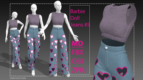 Barbie Doll Jeans #5