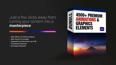 4500+ Premium Animations and Graphic Elements
