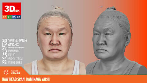 Raw 3D Head Scan | Kaminaga Yachi