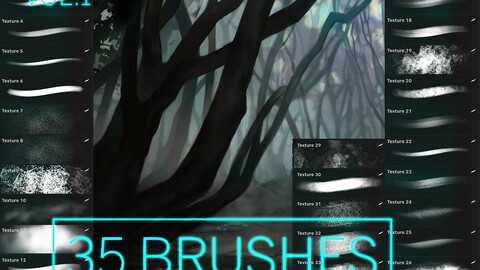 PROCREATE Texture Brushes VOL.1