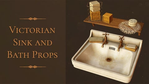 Victorian Sink and Bath Props