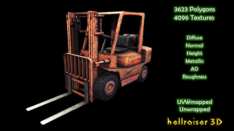 Forklift - PBR - Textured