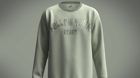 Sweatshirt-FOLLOW YOUR HEART