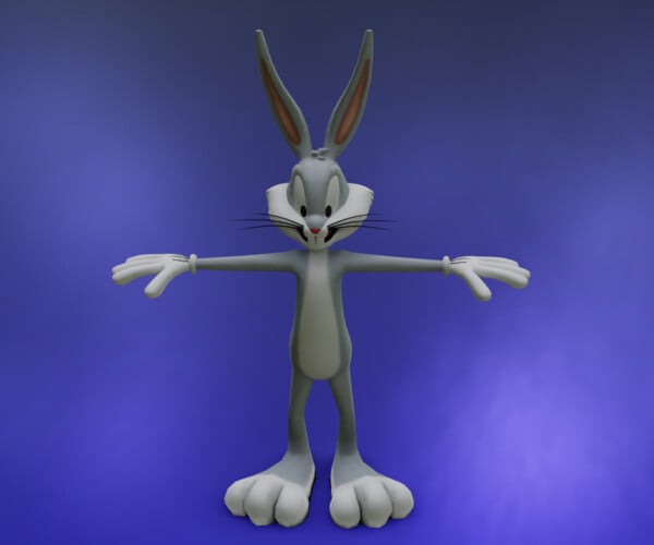 ArtStation - BUGS BUNNY CARTOON LOW POLY | Resources