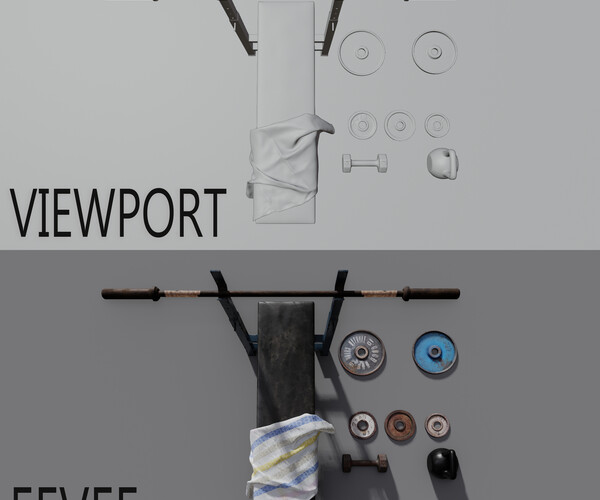 ArtStation Rusty weights pack Resources