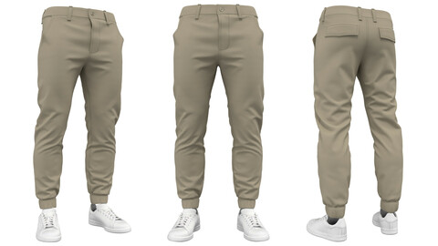 Mens Joggers Pants (Marvelous Designer / Clo 3D project+OBJ)