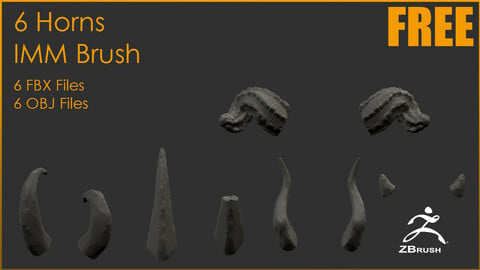 ZBrush 6 Horns IMM brush