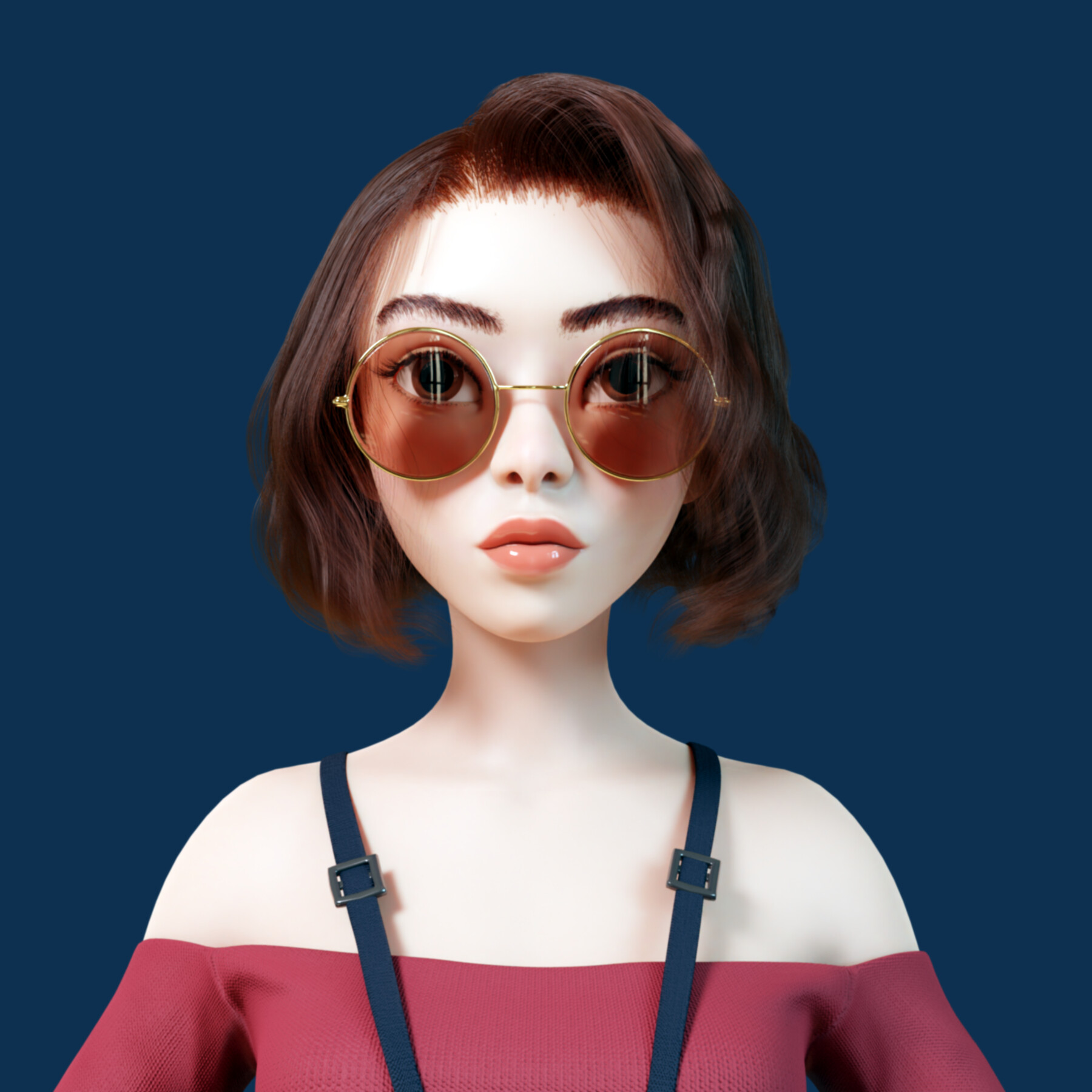 Artstation Rachel High Quality Stylized 3d Female Character Game