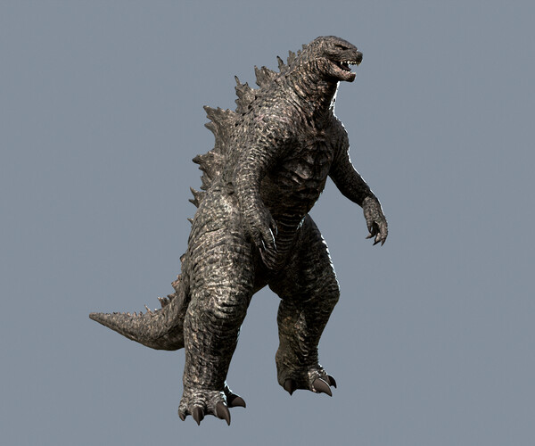 ArtStation - Godzilla Low poly model v2.0 | Game Assets