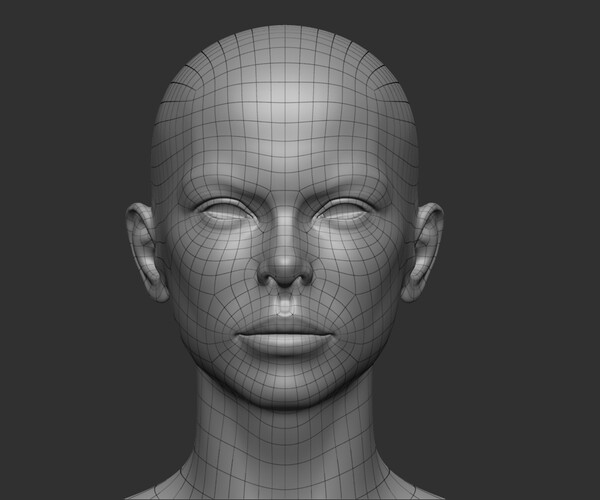 ArtStation - Female Base Mesh Realistic Free | Resources