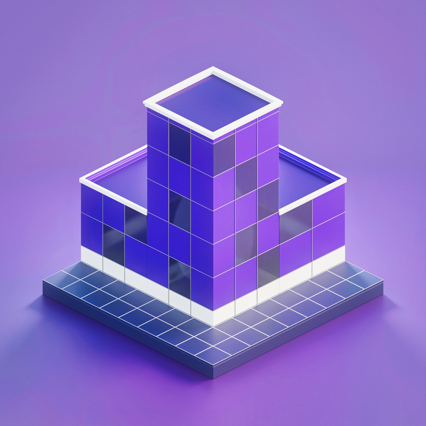 ArtStation - 4 low-poly stylized buildings - Blender format | Resources