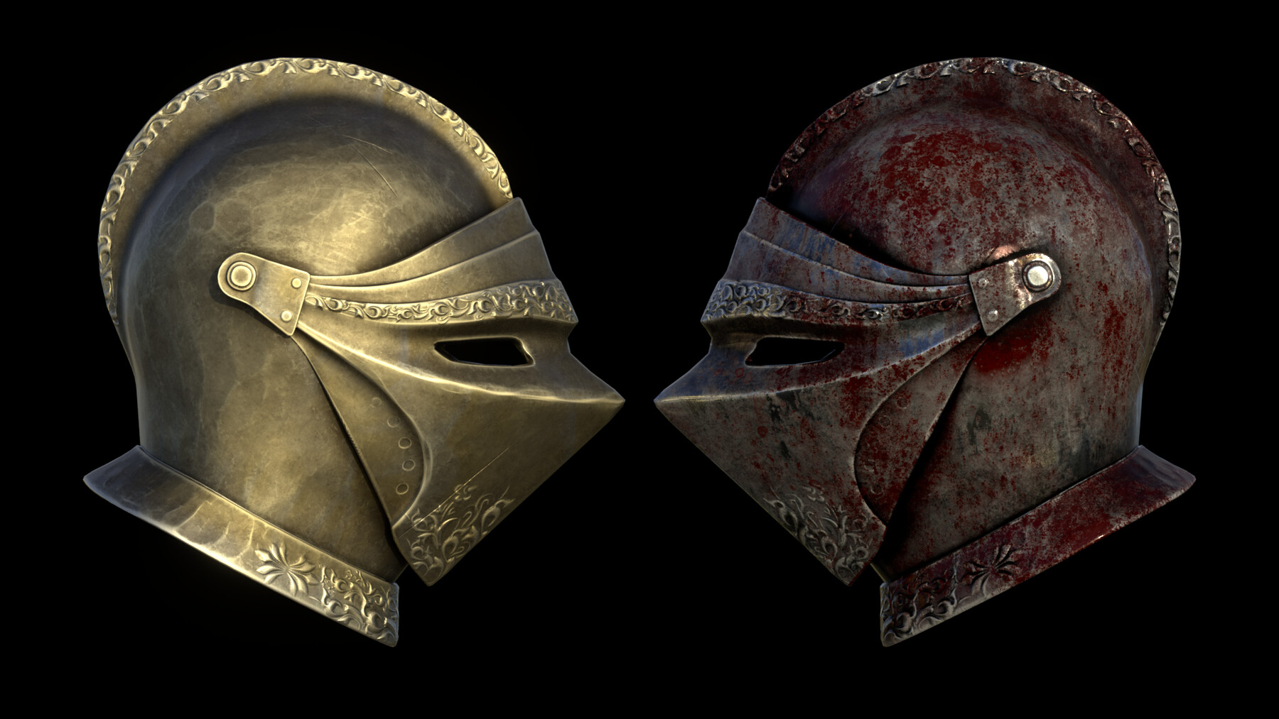 ArtStation Medieval Knight Helmet Resources