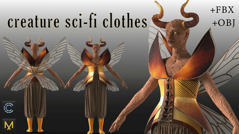 creature sci-fi clothes