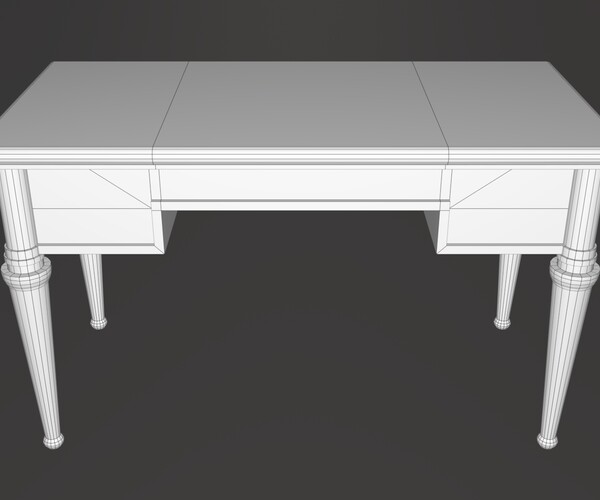 ArtStation Classic Office Desk Game Assets
