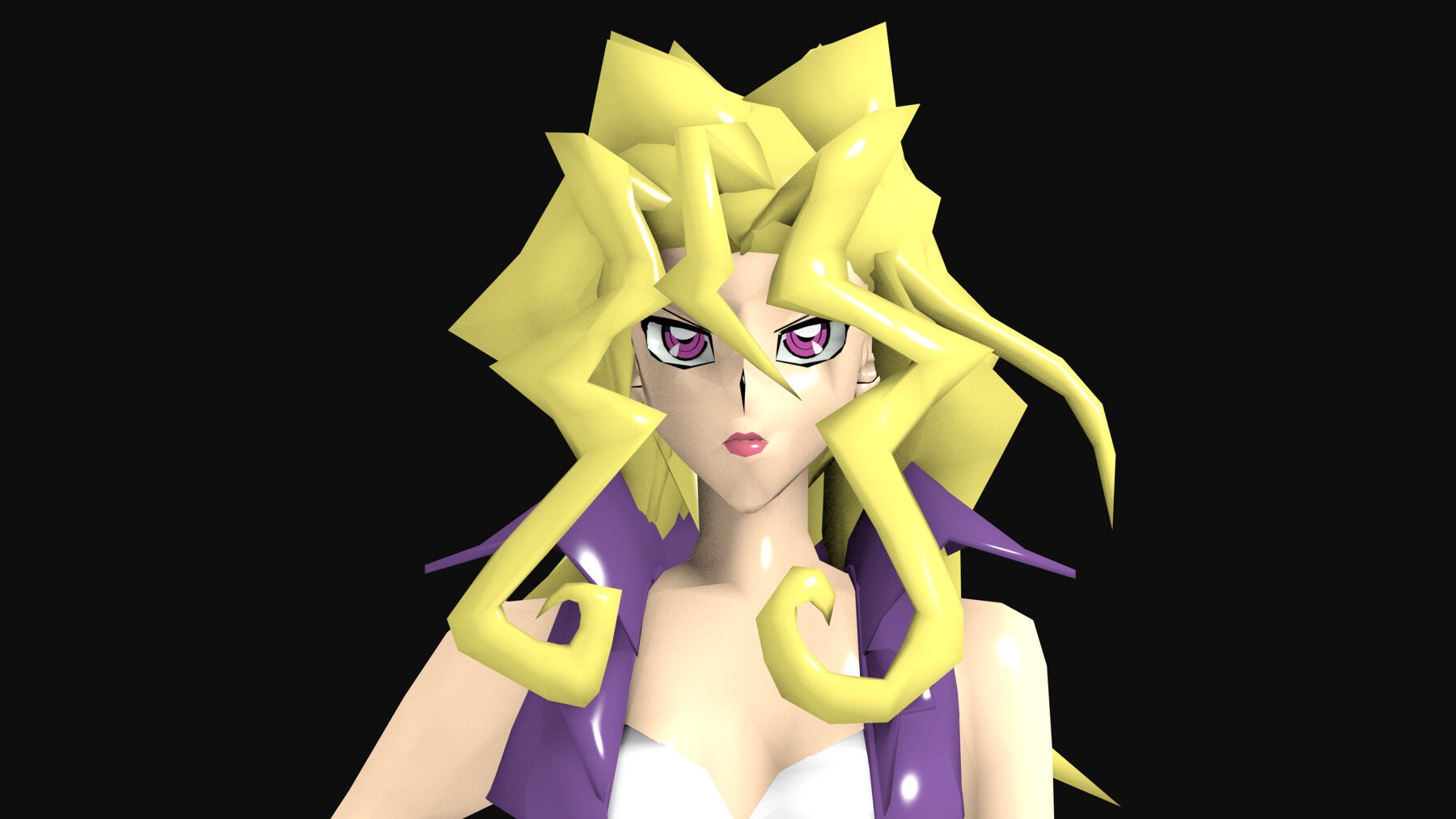 ArtStation - Mai Valentine yugioh anime lowpoly 3D model | Game Assets