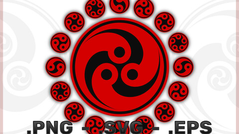 Vector Design Of Tomoe Symbol