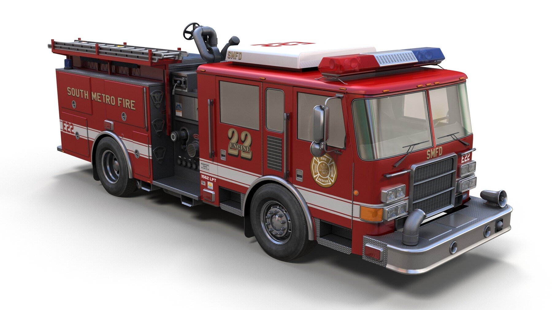 ArtStation - Seagrave marauder fire truck | Game Assets