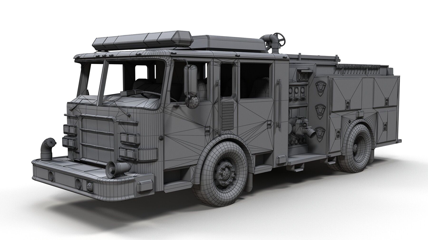 ArtStation Seagrave marauder fire truck Game Assets