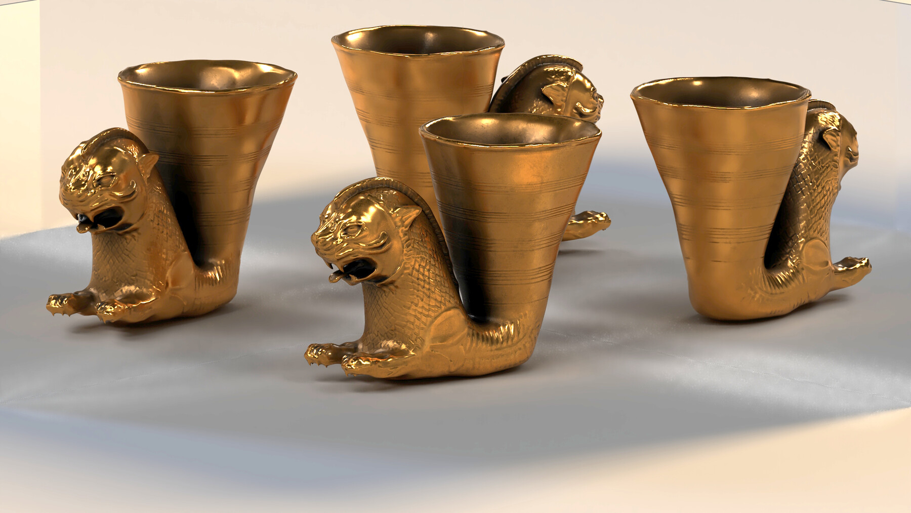 ArtStation Achaemenid golden cup Resources