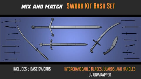 Mix and Match Sword Kit Bash Set
