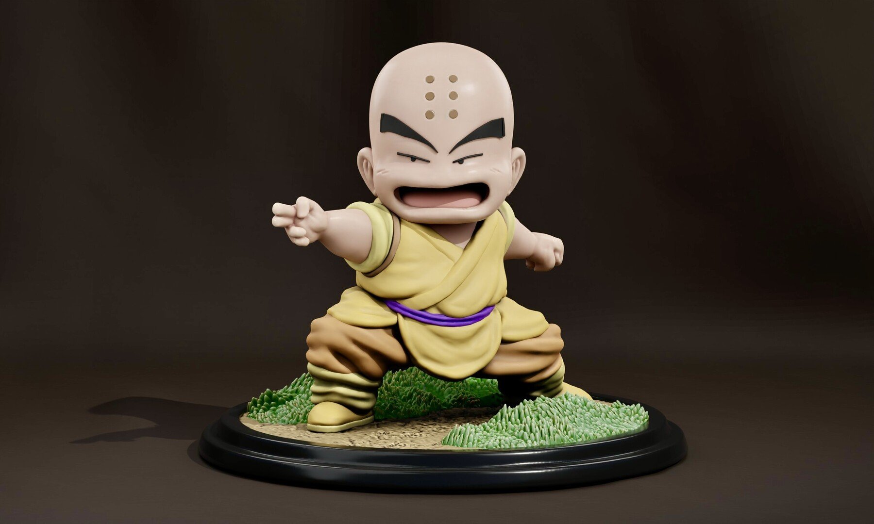 ArtStation - Krillin Sculpture | Resources