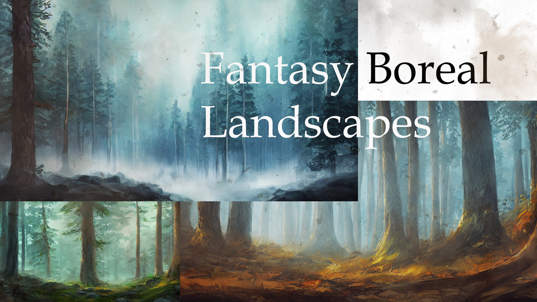 ArtStation - Fantasy Landscapes VOL 4 -- Boreal Forest | Artworks