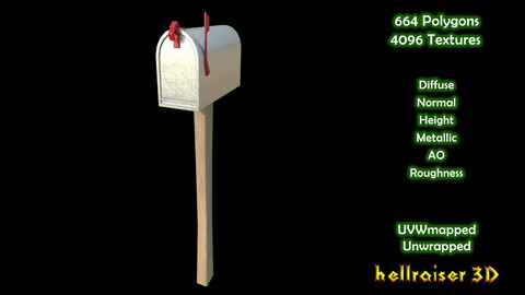 Mailbox - PBR - Textured