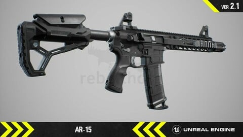AR15  - Animated FPS Weapon [ Unreal Engine ]