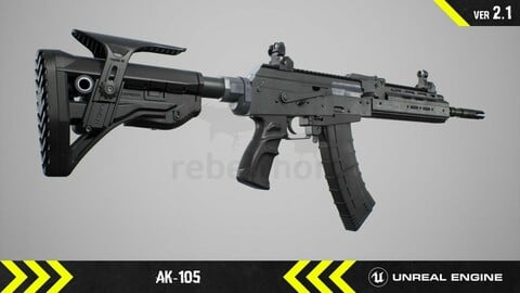 AK105 - Animated FPS Weapon [ Unreal Engine ]