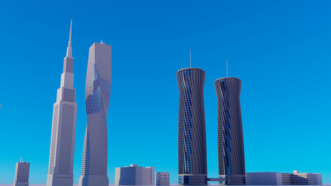 Urban City Building kit - 10 Buildings