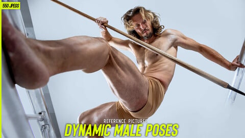 Dynamic Male Poses Reference Pictures