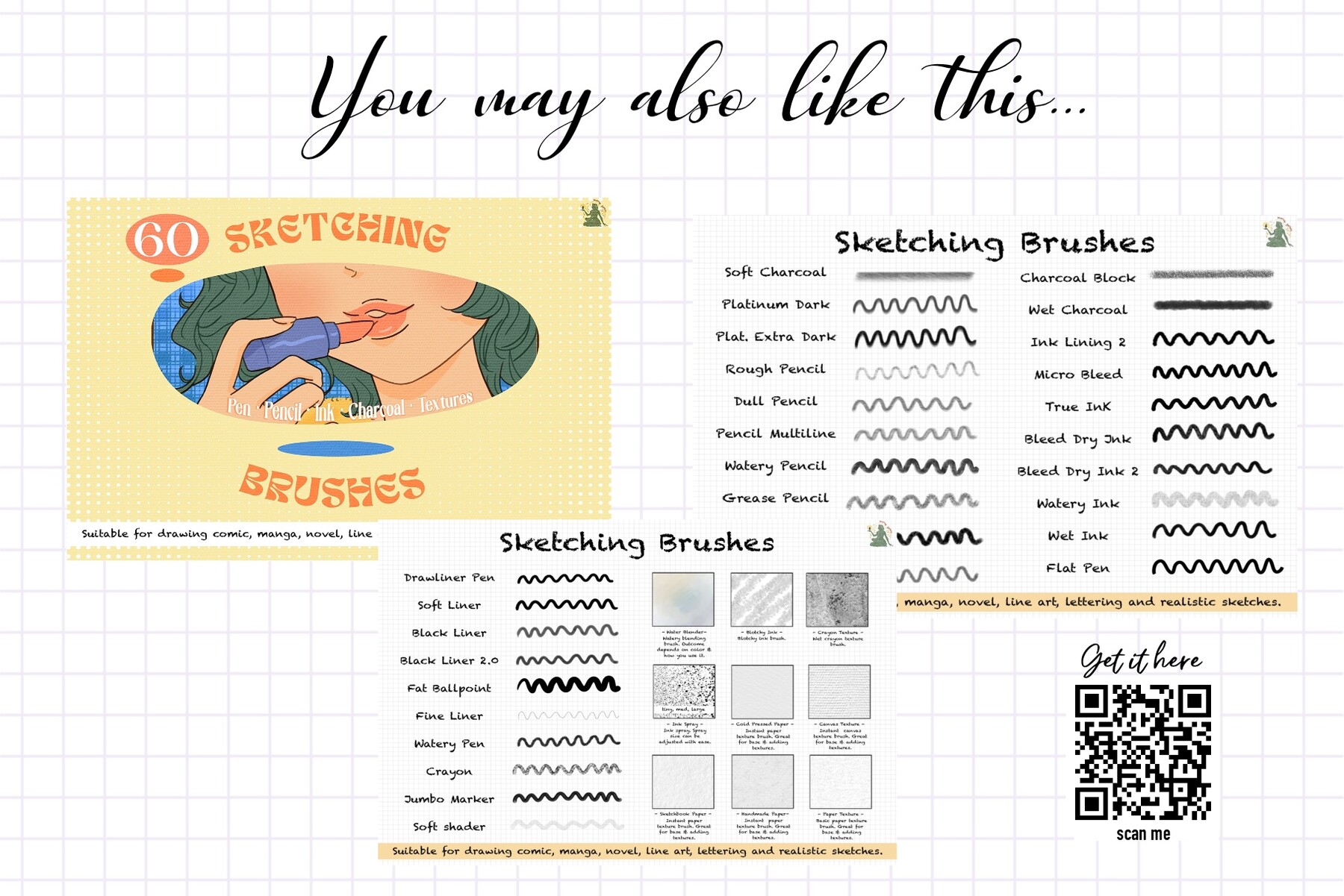 ArtStation 10 Pencil Brushes For Procreate Brushes