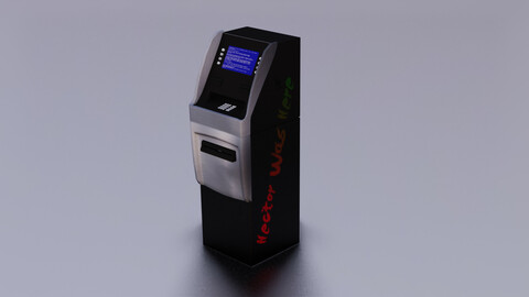 ATM MACHINE GAME READY LOW POLY