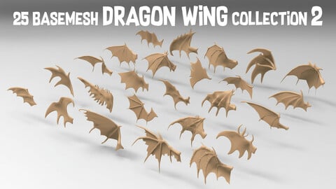 25 basemesh dragon wing collection 2