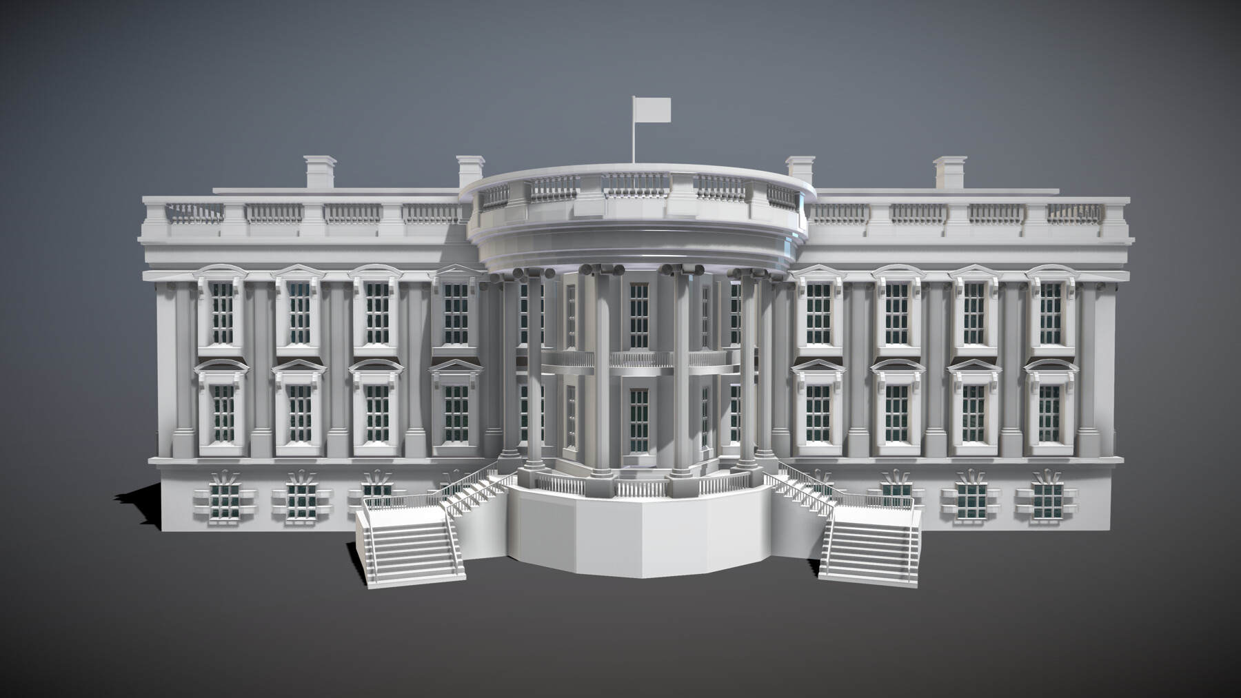 ArtStation White House Game Assets